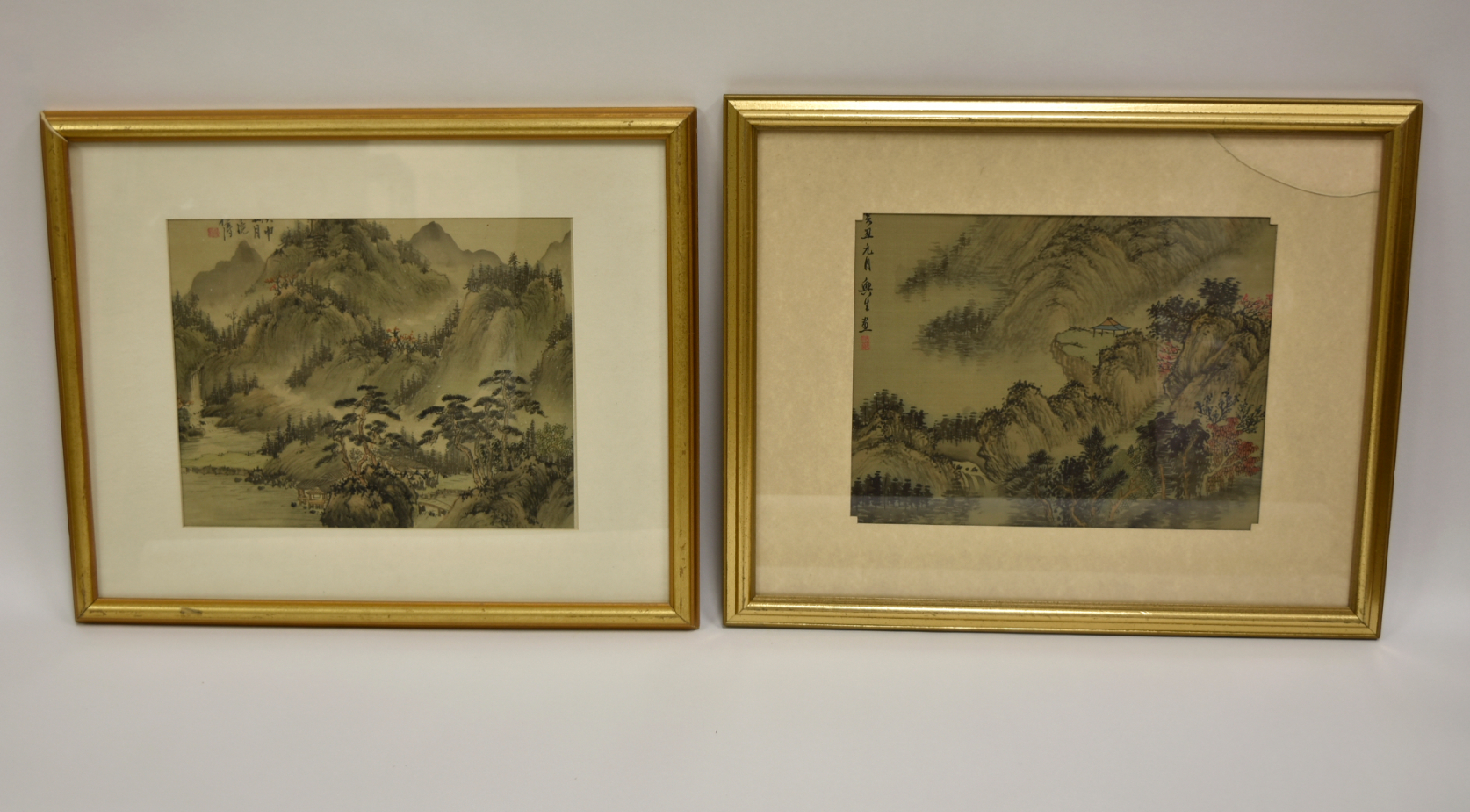 SET OF CHINESE COLOR PAINTING