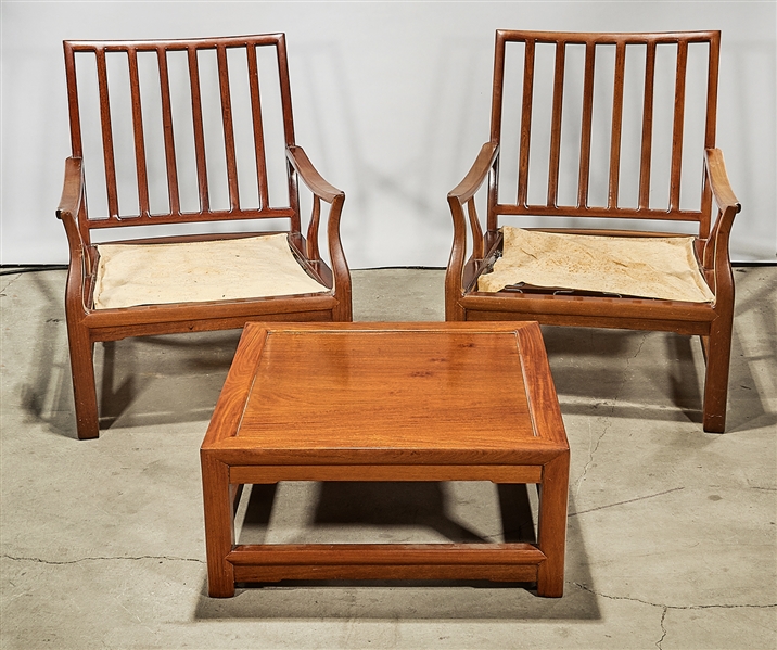 Set of Chinese furniture; including