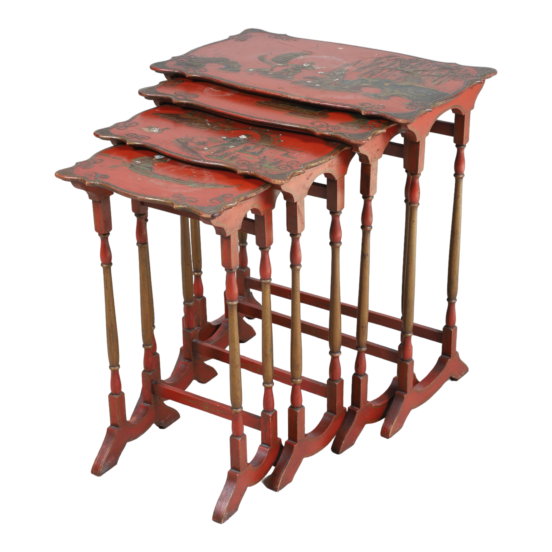 Set of Chinoiserie paint