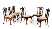 Set of Chippendale style carve