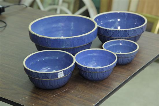 SET OF CLAY CITY POTTERY NESTING