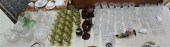 SET OF CLEAR GLASS STEMWARE, G