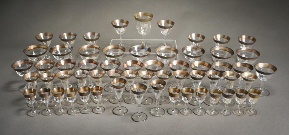 SET OF CONTINENTAL SILVER BANDED