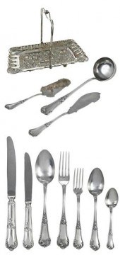 SET OF CONTINENTAL SILVER FLAT