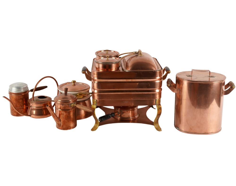SET OF COPPER COOKWAREcomprising