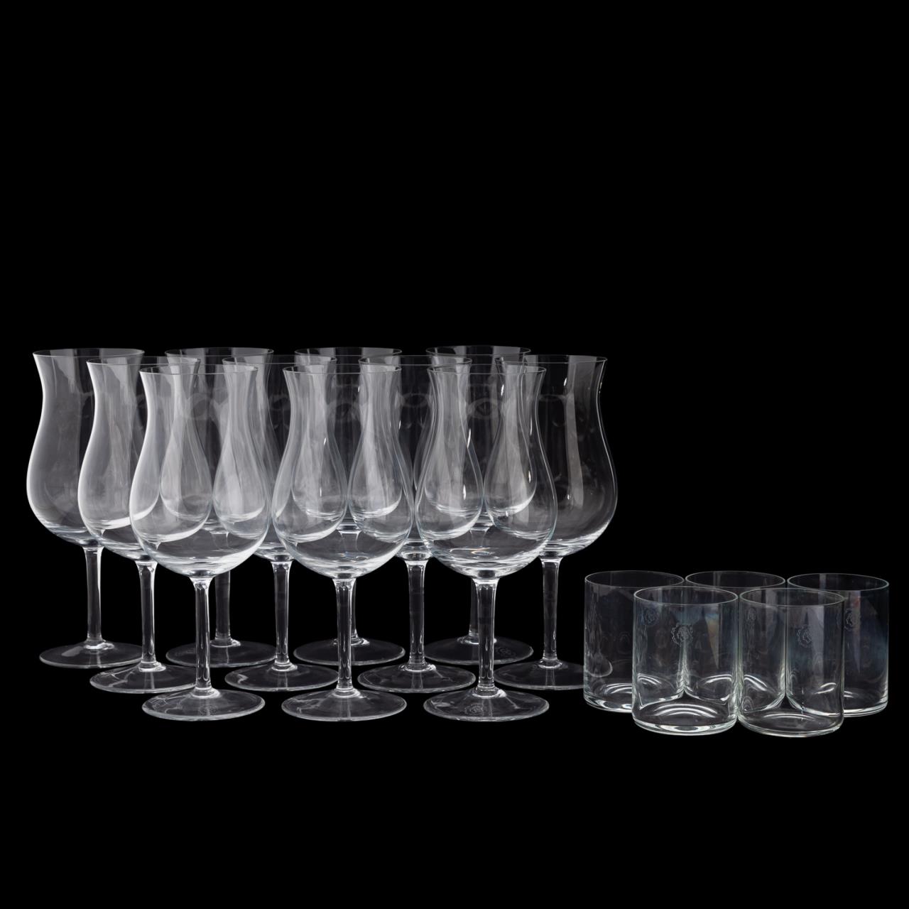 SET OF CRYSTAL RED WINE & WHISKEY