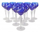 SET OF DONALL MADDEN WINE GLAS