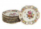 SET OF DRESDEN PORCELAIN RETIC
