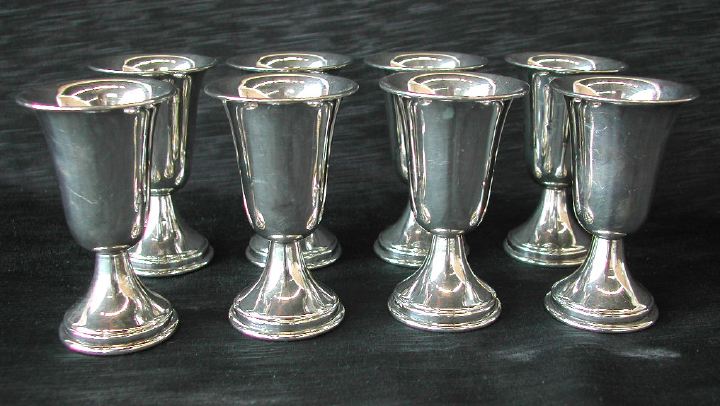Set of Eight American Sterling