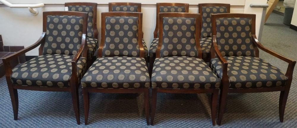 SET OF EIGHT BAKER STAINED WOOD