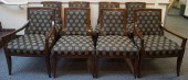 SET OF EIGHT BAKER STAINED WOO