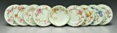 Set of eight Brownfield plates