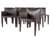 SET OF EIGHT CAPPELLINI LEATHE