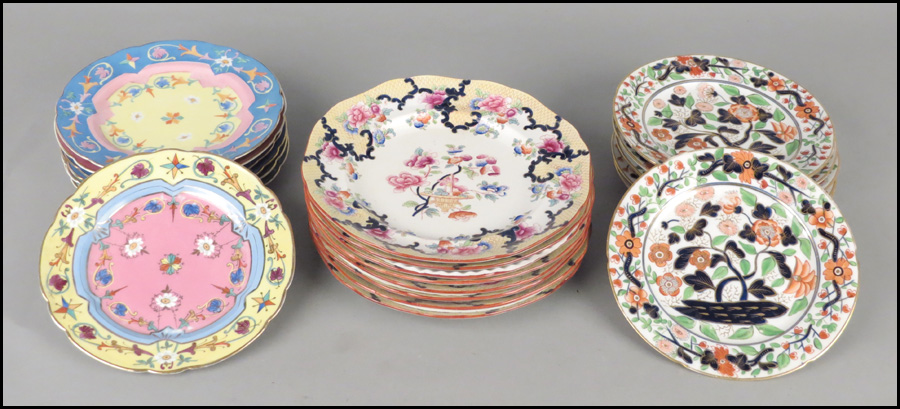 SET OF EIGHT CAULDON PORCELAIN
