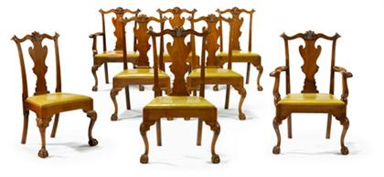 Set of eight  Chippendale