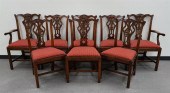 SET OF EIGHT CHIPPENDALE STYLE