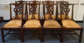 SET OF EIGHT CHIPPENDALE STYLE