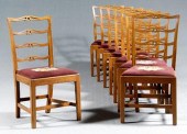 Set of eight Chippendale style