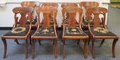 SET OF EIGHT CLASSICAL MAHOGAN