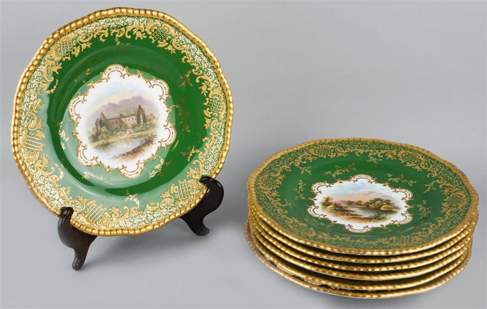 SET OF EIGHT COALPORT LANDSCAPE