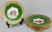 SET OF EIGHT COALPORT LANDSCAP