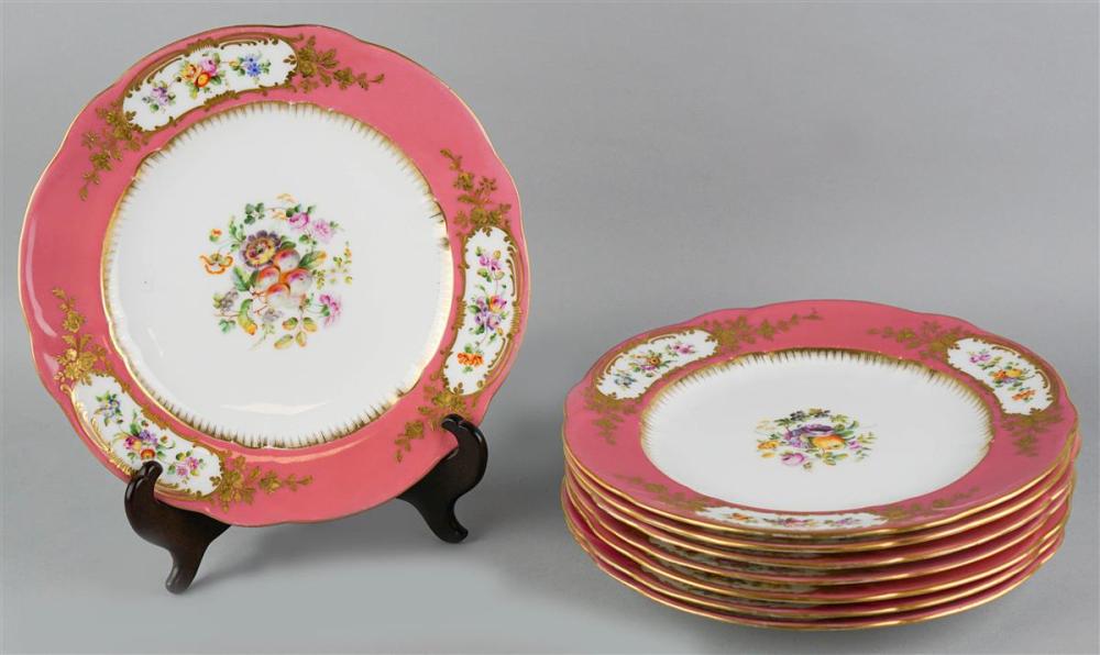 SET OF EIGHT COALPORT 'SEVRES