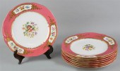 SET OF EIGHT COALPORT 'SEVRES