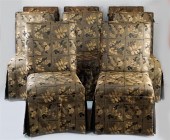 SET OF EIGHT CONTEMPORARY UPHO