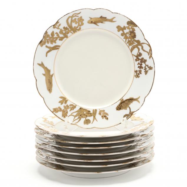 SET OF EIGHT CONTINENTAL DESSERT
