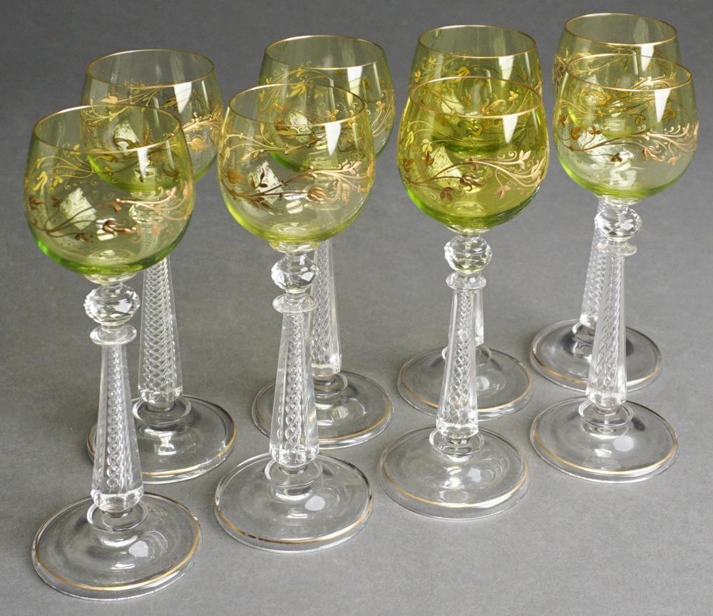SET OF EIGHT CONTINENTAL GOLD