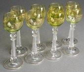 SET OF EIGHT CONTINENTAL GOLD