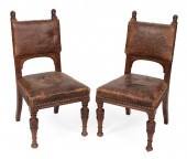SET OF EIGHT CONTINENTAL LEATH