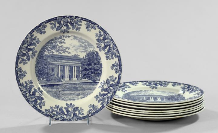 Set of Eight Copeland Spode Blue