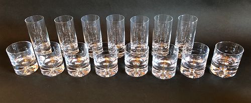 SET OF EIGHT CRYSTAL OLD FASHIONS