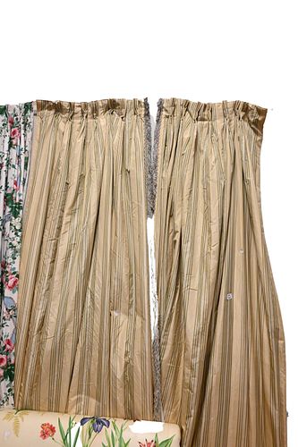 SET OF EIGHT CUSTOM DRAPESSet of