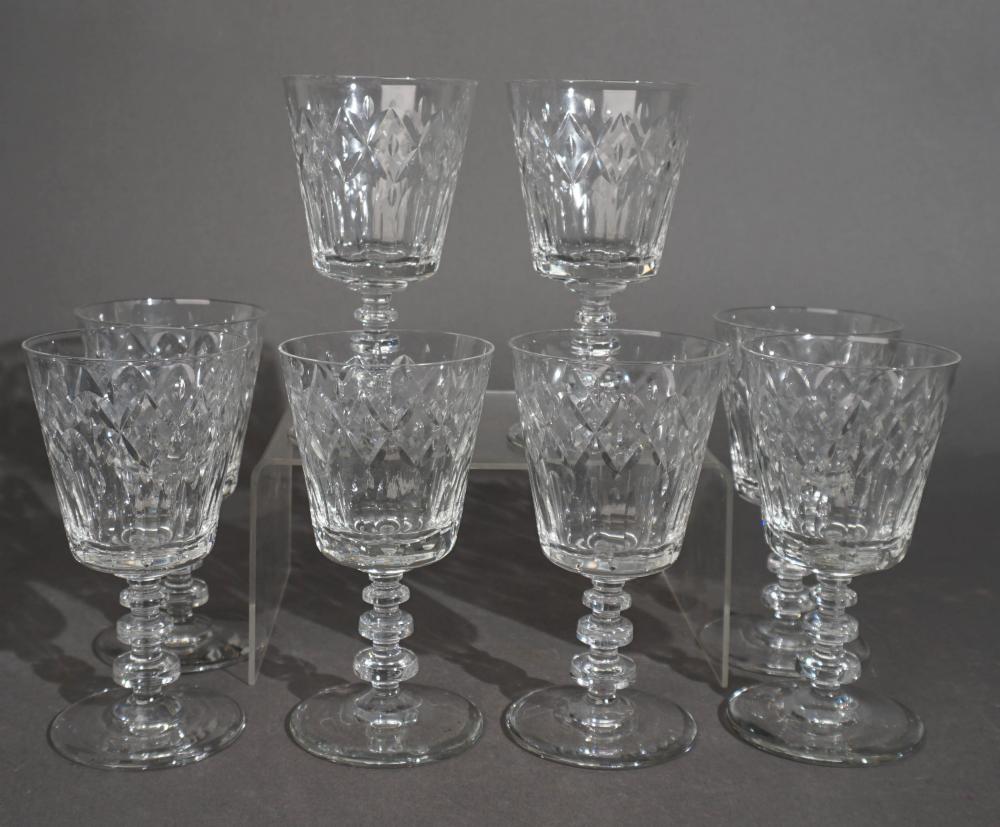 SET OF EIGHT CUT CRYSTAL WATER