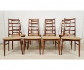 Set of eight Danish modern tea