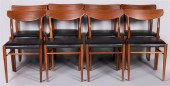 SET OF EIGHT DANISH MODERN TEA