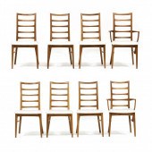 SET OF EIGHT DANISH STYLE TEAK