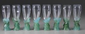 Set of Eight Daum Ondine Flute