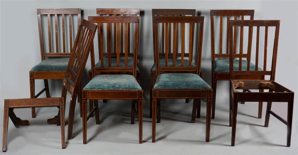SET OF EIGHT EDWARDIAN INLAID
