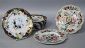 Set of eight English Imari pat