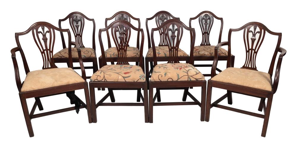 SET OF EIGHT ENGLISH REGENCY DINING
