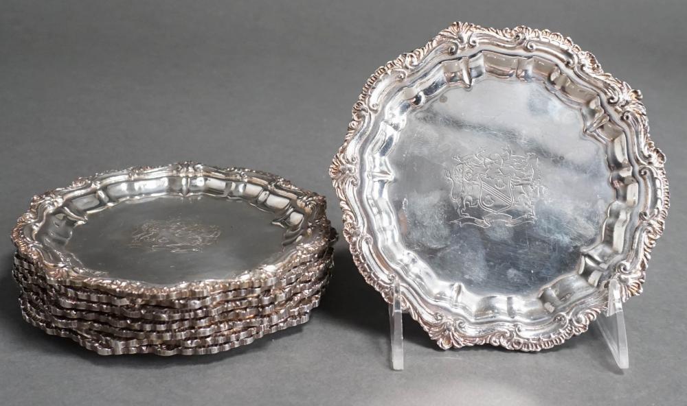 SET OF EIGHT ENGLISH SILVERPLATE