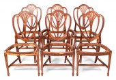 SET OF EIGHT FEDERAL DINING CH