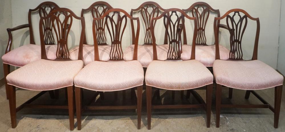 SET OF EIGHT FEDERAL STYLE MAHOGANY