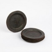 SET OF EIGHT FORGED IRON CHARG