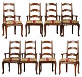 SET OF EIGHT FRENCH PROVINCIAL