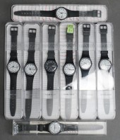 SET OF EIGHT GB 743 SWATCH WAT
