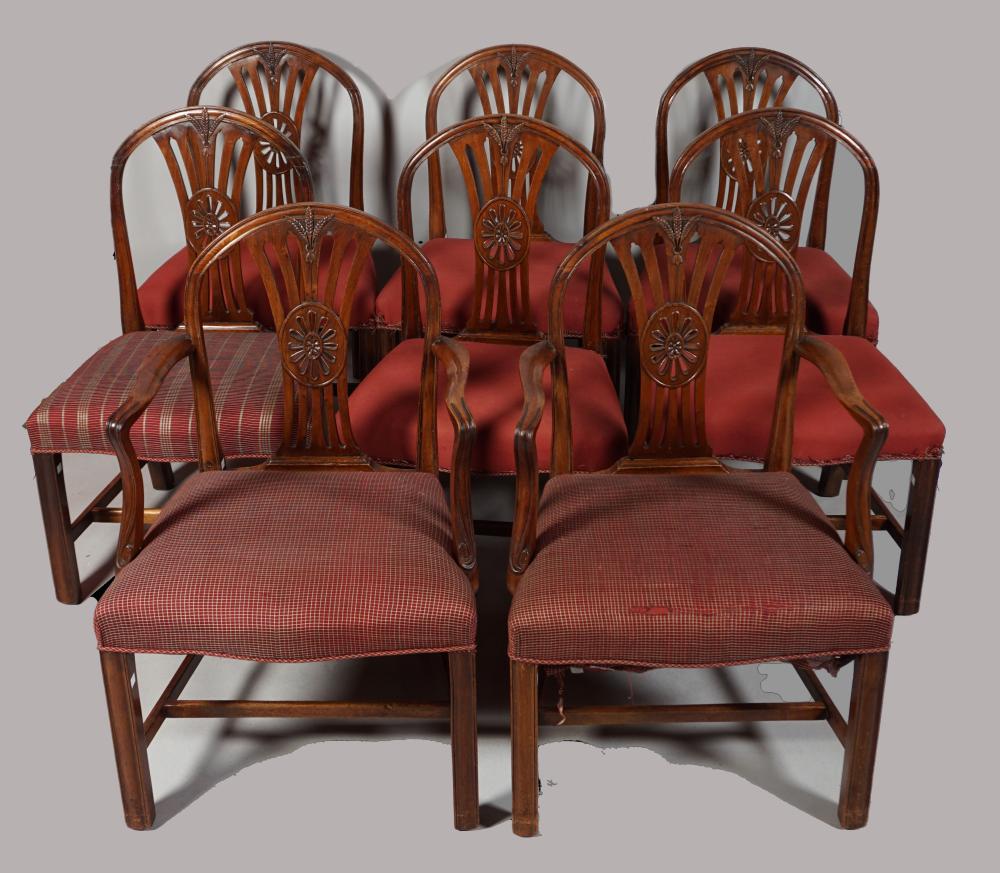 SET OF EIGHT GEORGE III STYLE